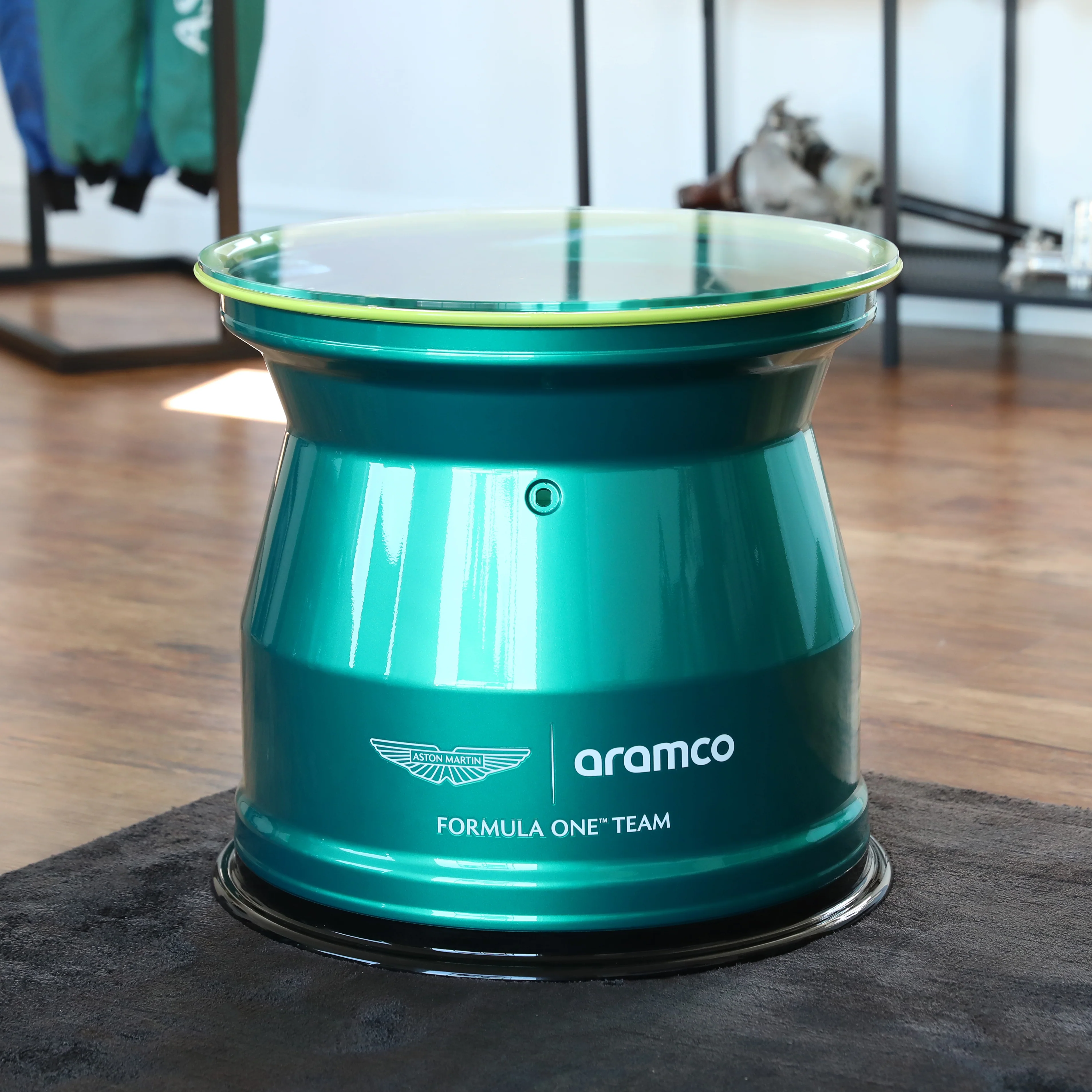Aston Martin Aramco Formula One Team Rear Wheel Rim Table 2024 - Image 2