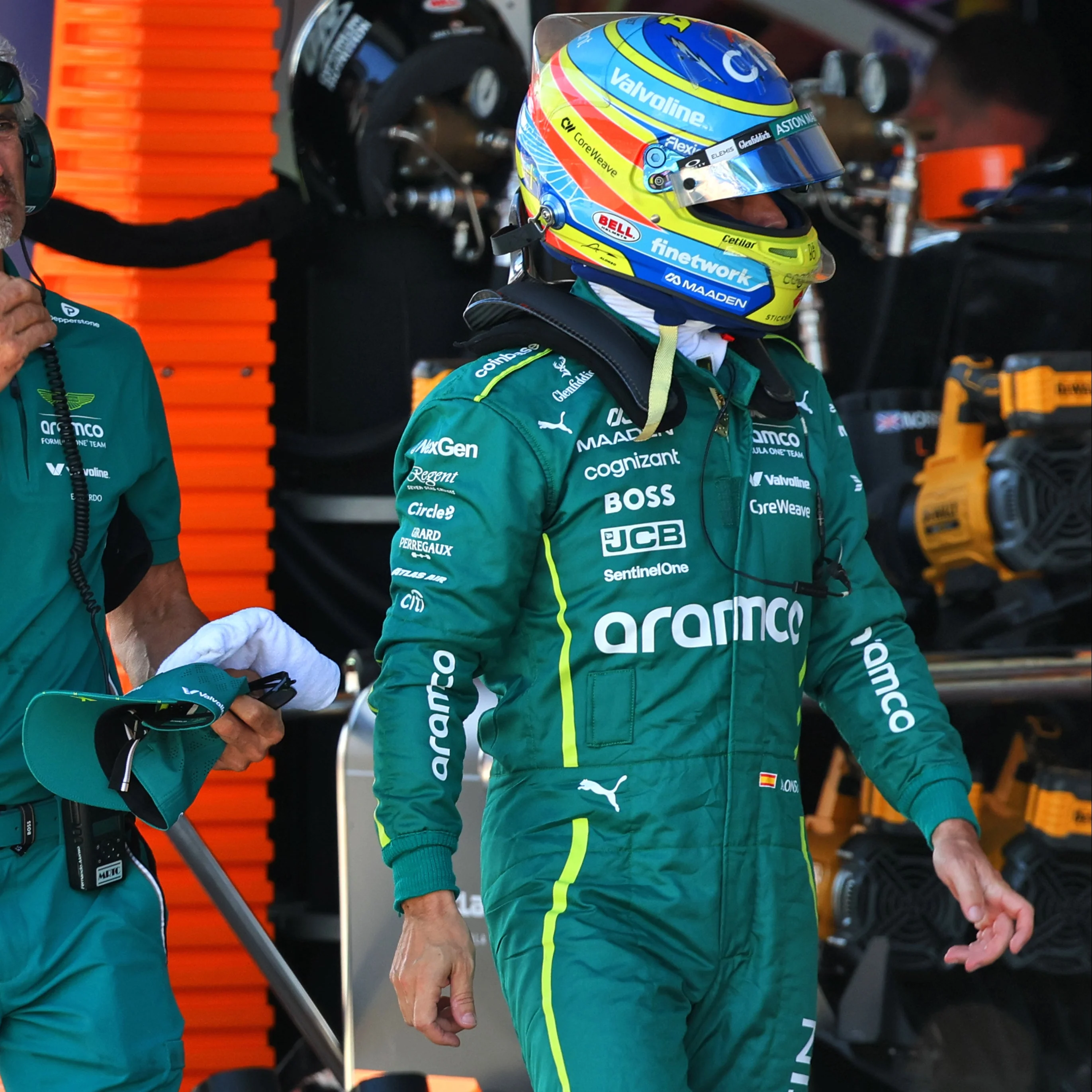 Fernando Alonso Aston Martin Aramco F1 Team 2025 Grand Prix Used Race Suit - Austrian GP - Image 10