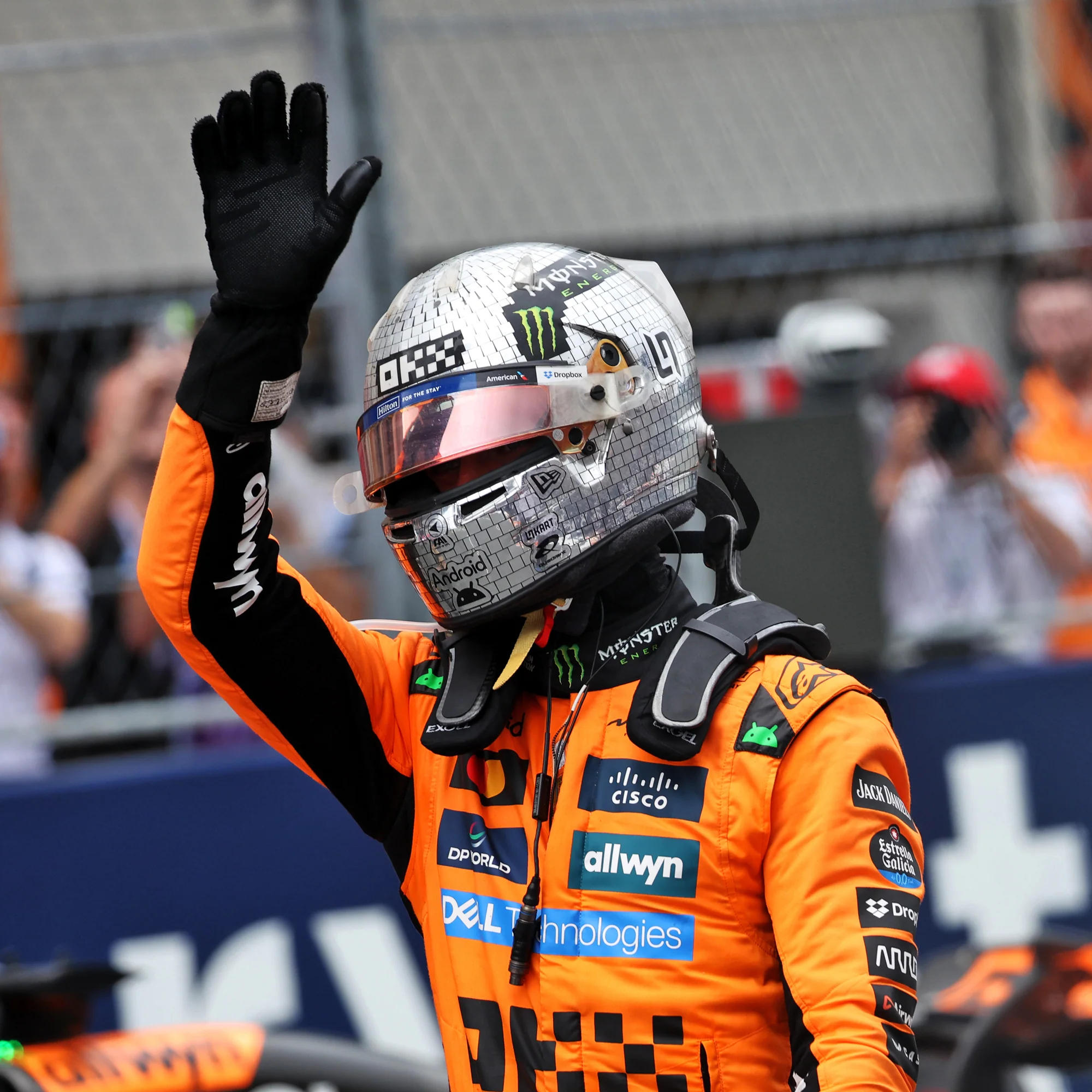 Lando Norris 2025 ‘Disco Ball’ 1:2 Scale Helmet – Miami GP Edition - Image 11