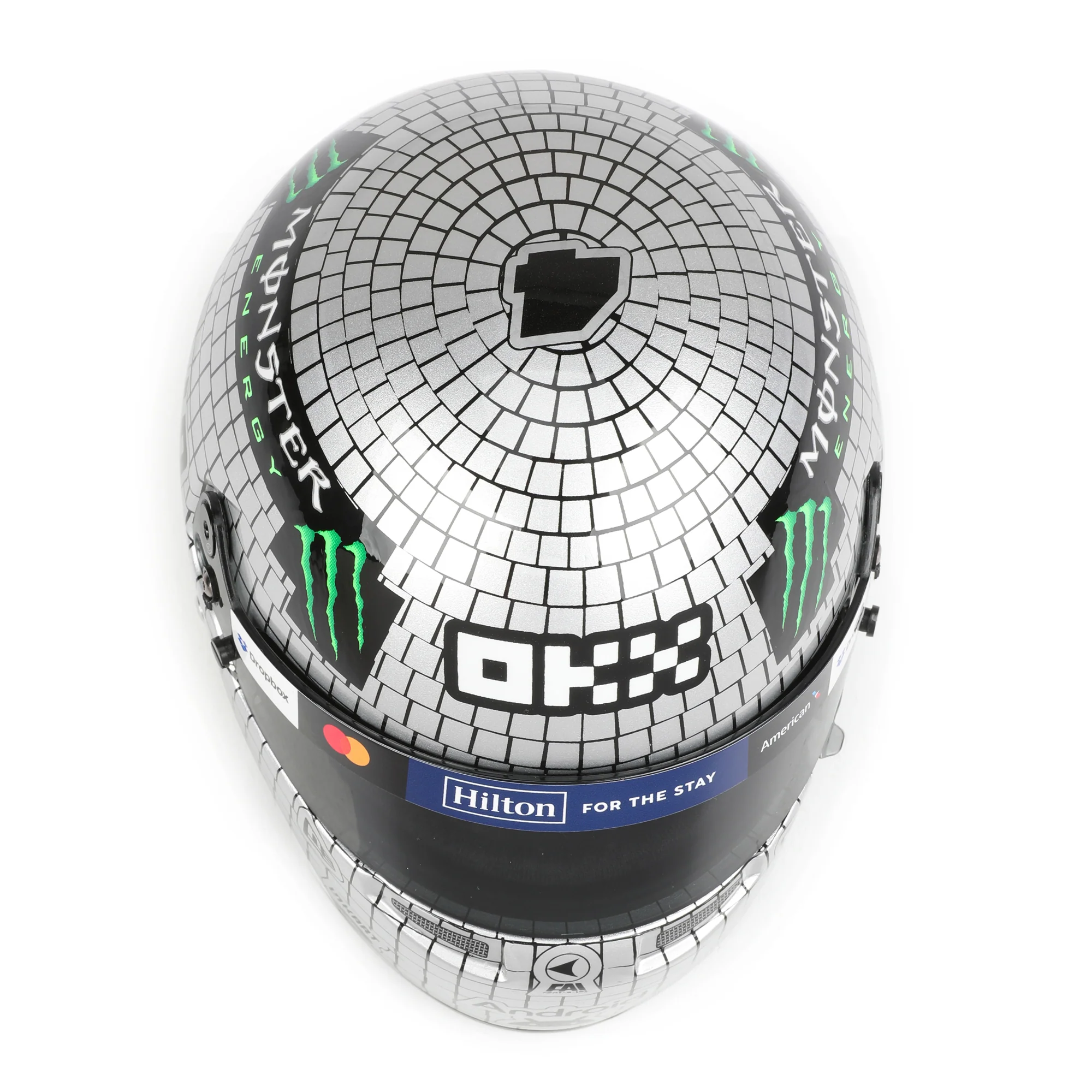 Lando Norris 2025 ‘Disco Ball’ 1:2 Scale Helmet – Miami GP Edition - Image 7