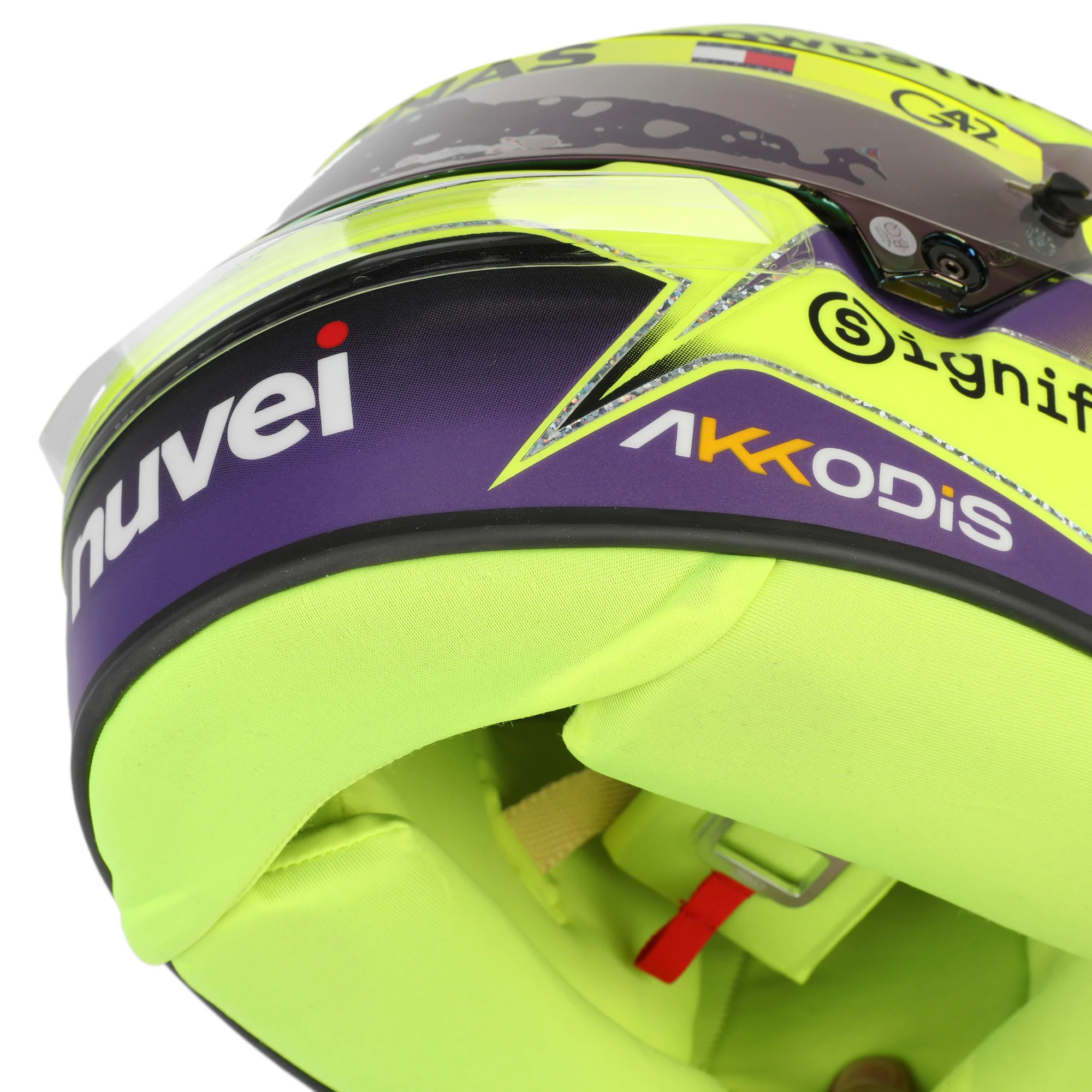Lewis Hamilton 2024 Mercedes Helmet - Abu Dhabi GP Replica - Image 7