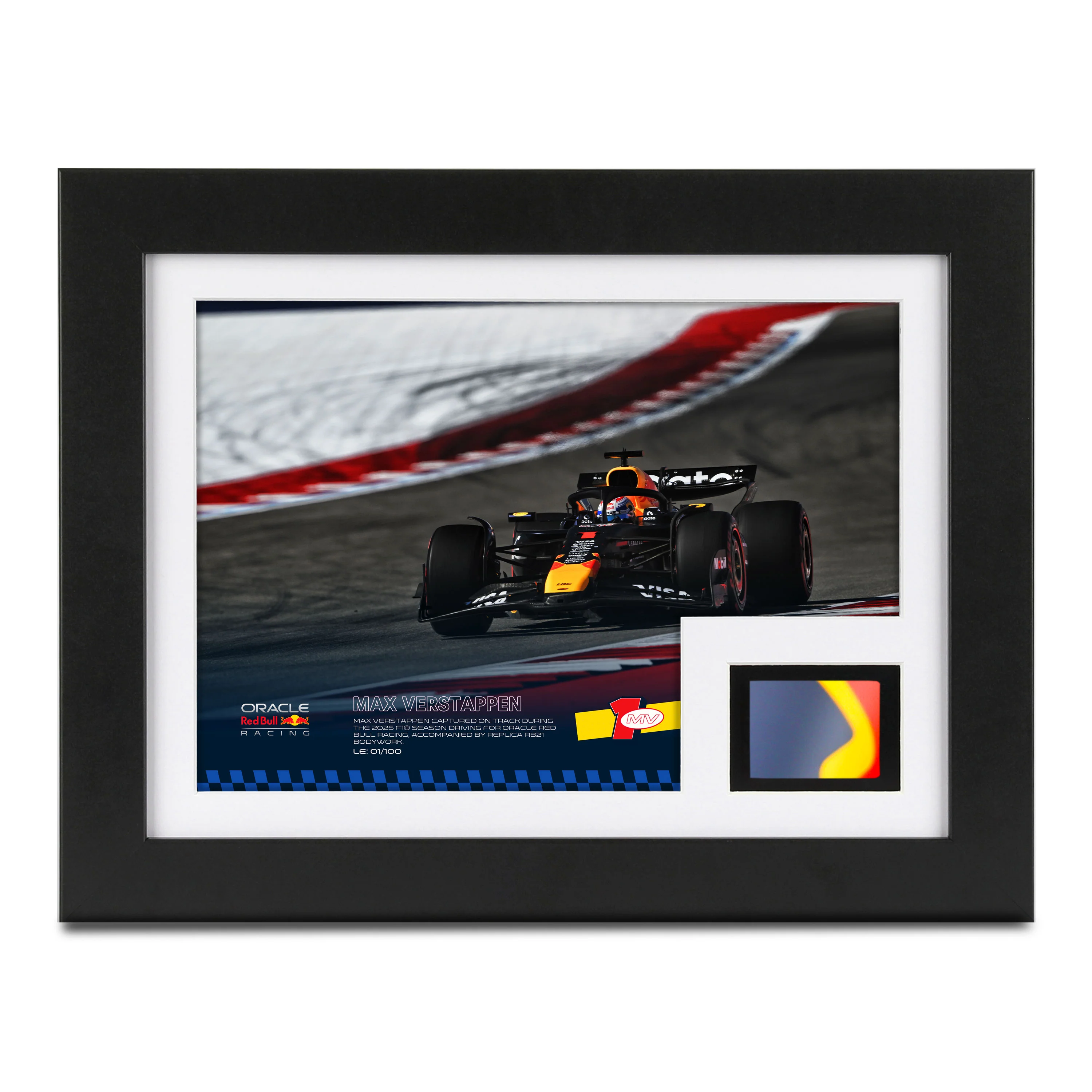 Limited Edition Max Verstappen Replica 2025 Red Bull Racing Bodywork & Photo