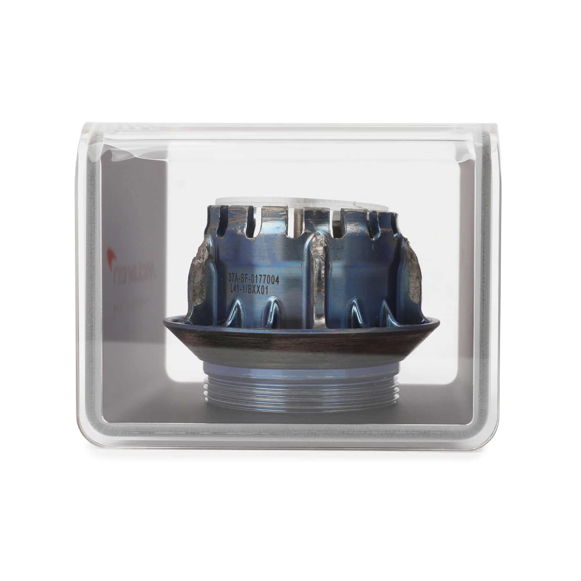 McLaren 2023 Race-Used Wheel Nut in Display Case - Blue - Image 3