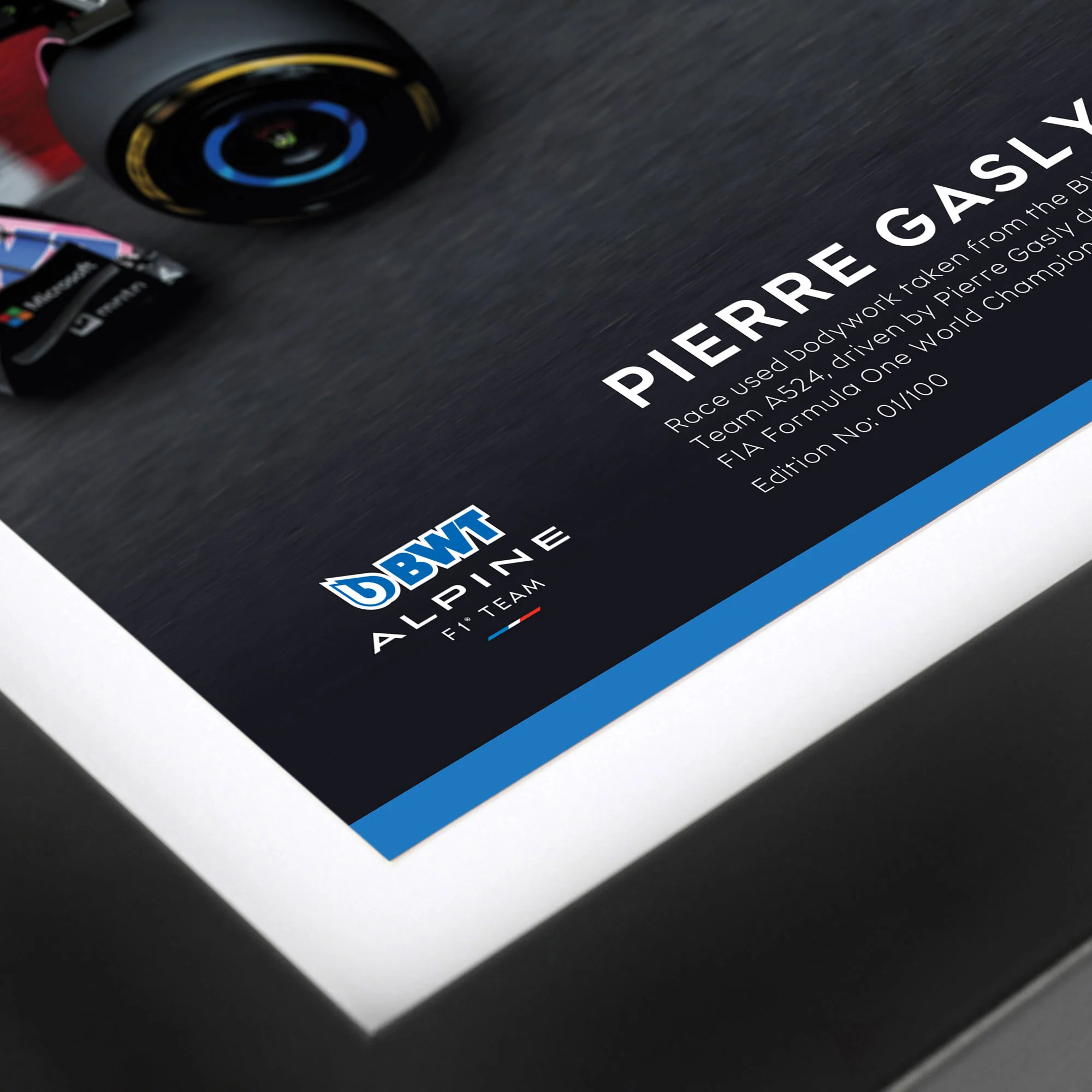 Pierre Gasly 2024 BWT Alpine Formula One™ Team Bodywork & Photo - Limited Edition - Image 4