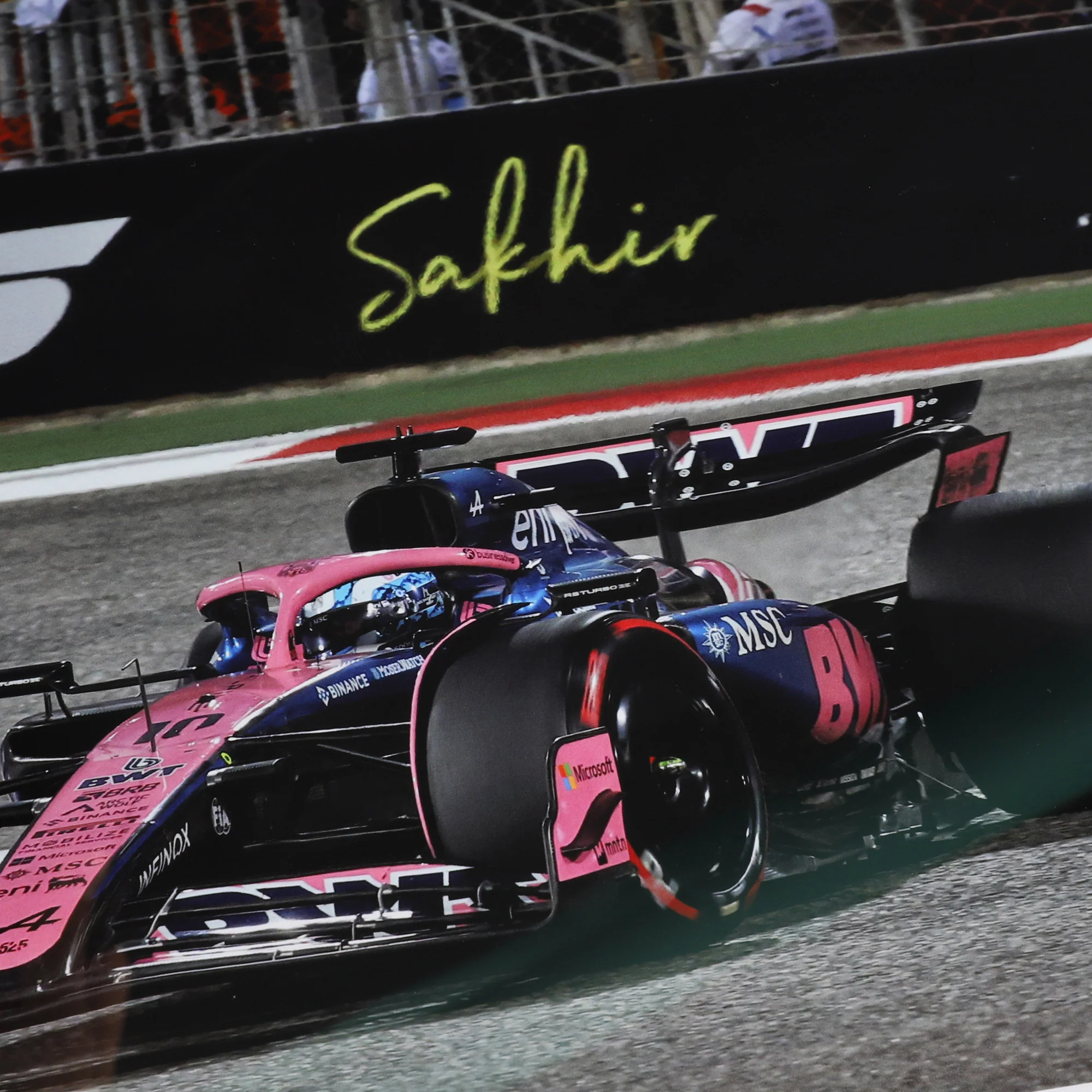 Pierre Gasly Signed 2025 BWT Alpine Formula One™ Team Print - Bahrain GP - Image 5
