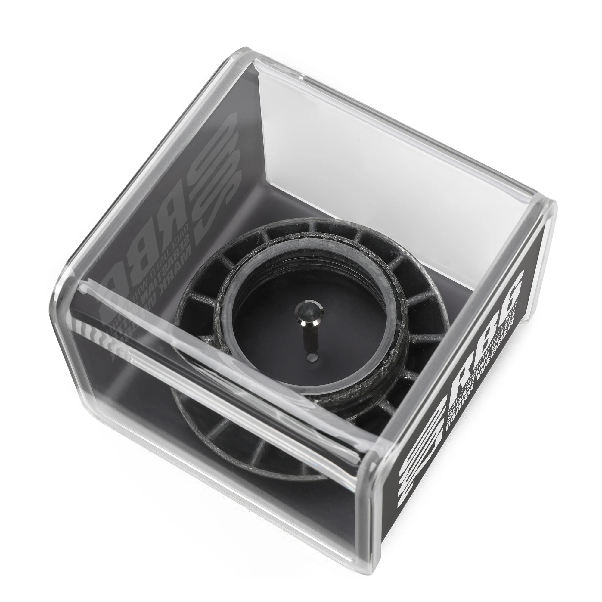 Red Bull Racing 2010 RB6 Grand Prix Used Wheel Nut in Display Case - Image 3