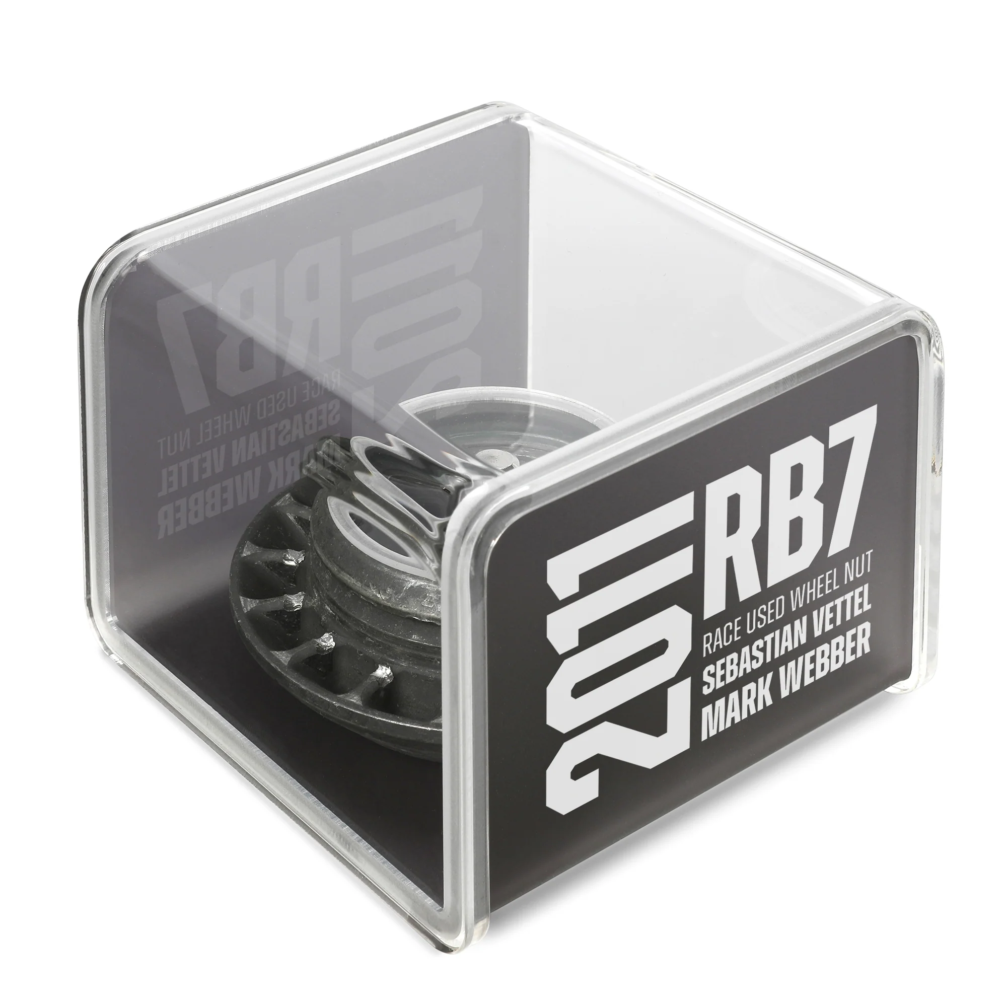 Red Bull Racing 2011 RB7 Grand Prix Used Wheel Nut in Display Case