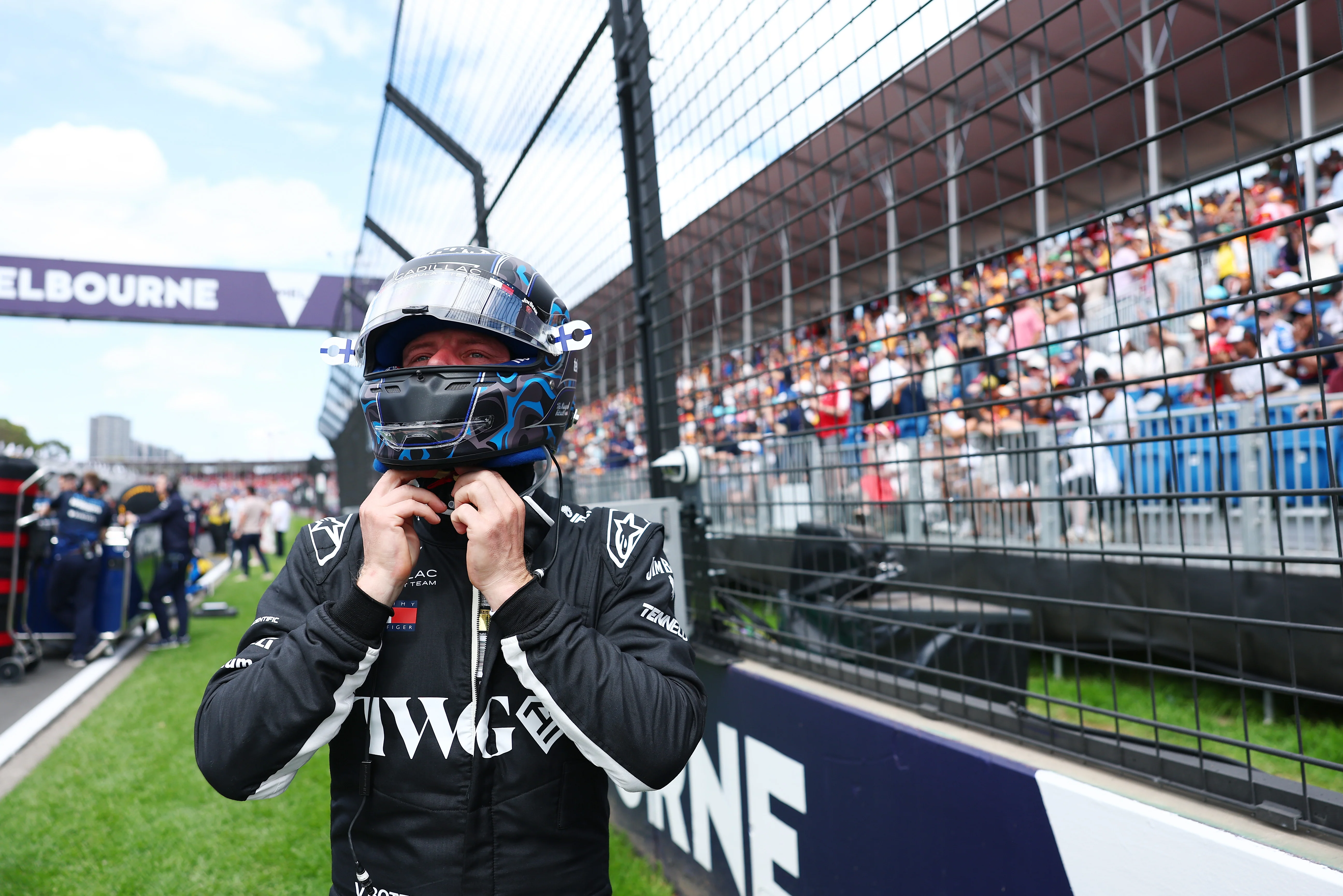 Valtteri Bottas First-Ever Cadillac Race-Used Helmet 2026 - Australian GP - Image 12